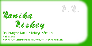 monika miskey business card