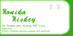 monika miskey business card